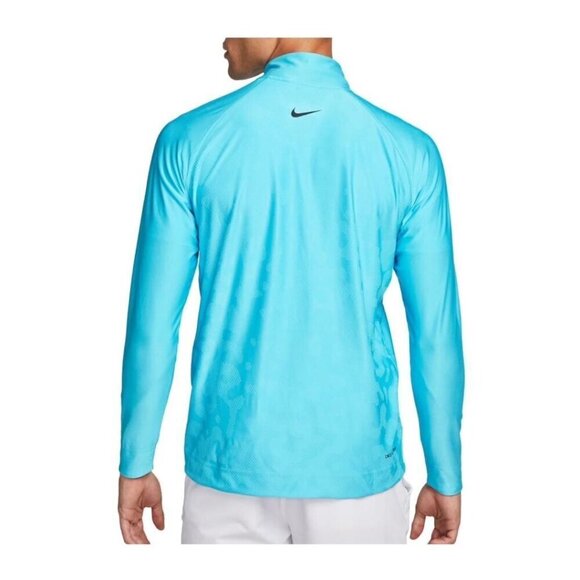 Nike Mens Blue 1/2 Zip Up Dri FIT Moisture Wick Golf Shirt Plus Sz 3XL New - Picture 2 of 12
